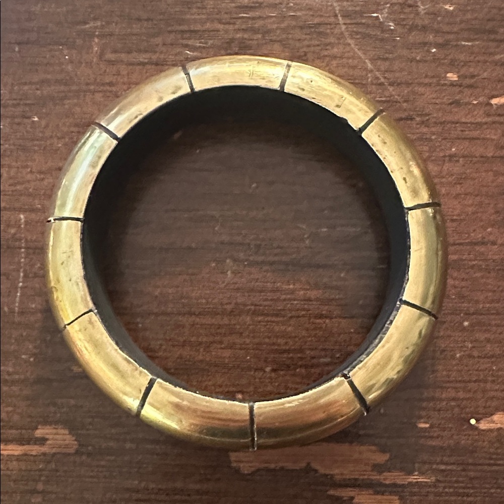 Tribal, Ebony And Brass Bangle, Bedouin Origin Age Unknown